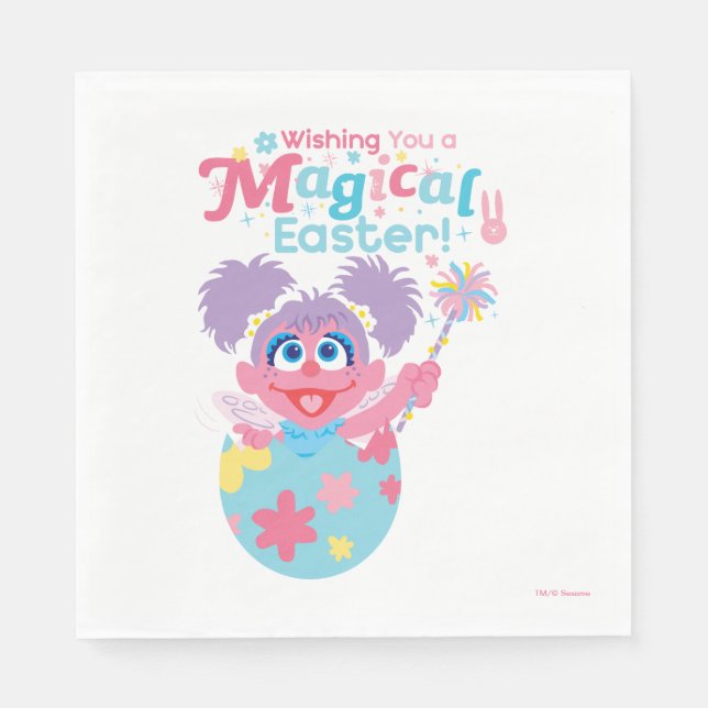 Easter Abby Cadabby Napkins (Front)