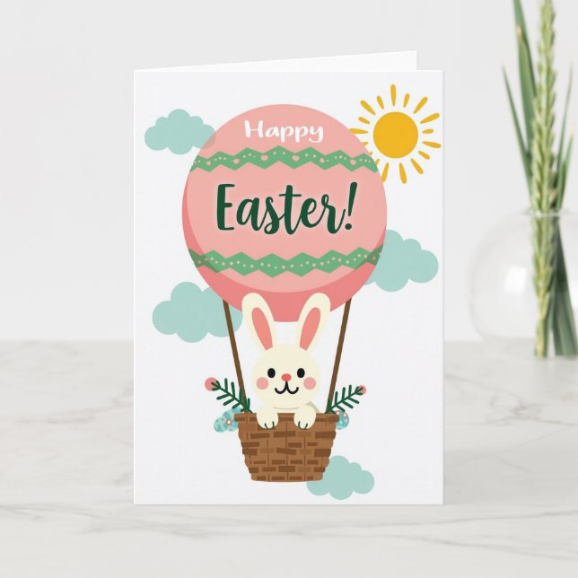Easter Adventure Balloon Card (Front)