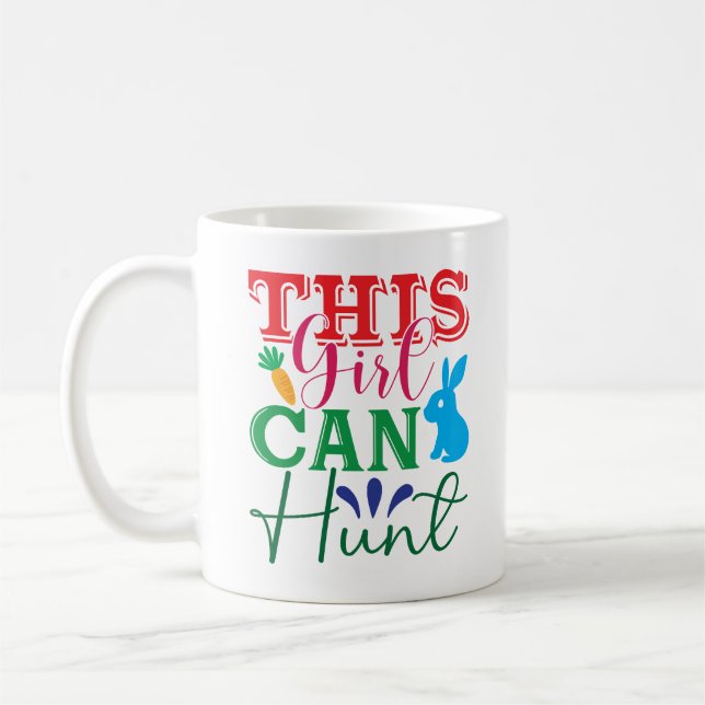 Easter Adventure with Bunny - This Girl Can Hunt Coffee Mug (Left)