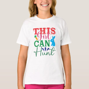 Easter Adventure with Bunny - This Girl Can Hunt T-Shirt