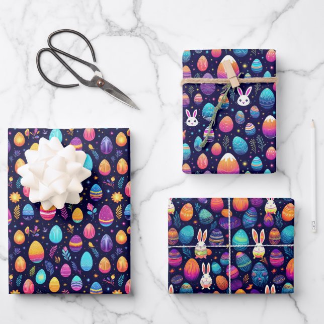Easter After Dark Wrapping Paper Sheets (Front)