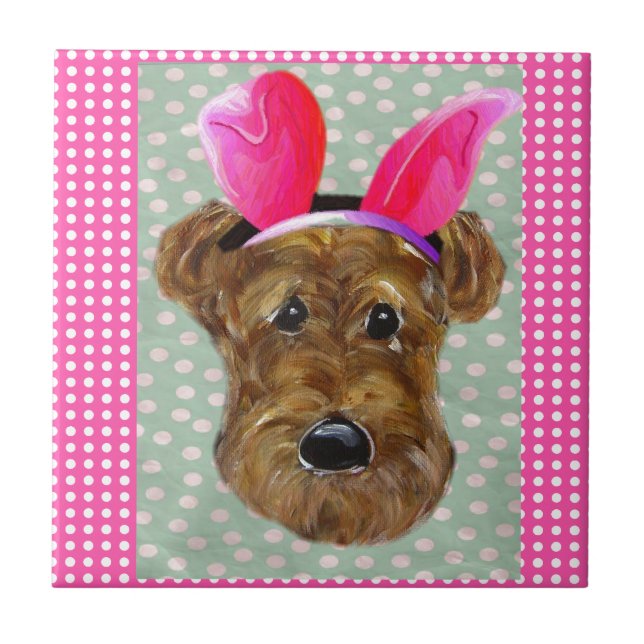 EASTER AIREDALE TILE (Front)
