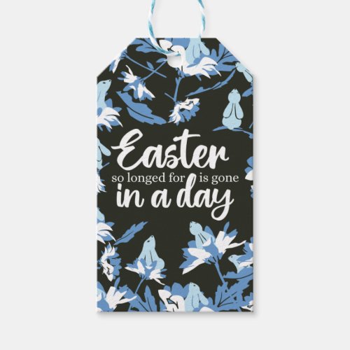 Easter and Floral Rabbit Gift Tags