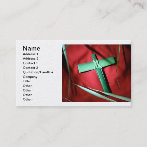 Easter and Palm Sunday Crosses and Scenes Business Card