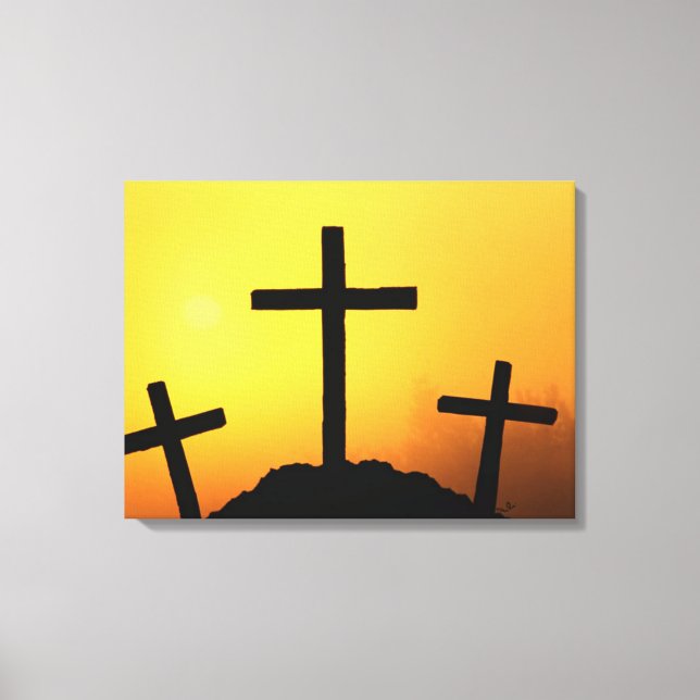 Easter and Palm Sunday Crosses and Scenes Canvas Print (Front)