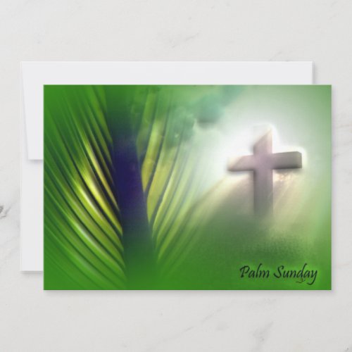 Easter and Palm Sunday Crosses and Scenes Holiday Card