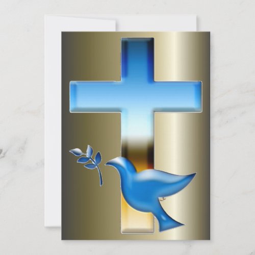 Easter and Palm Sunday Crosses and Scenes Holiday Card