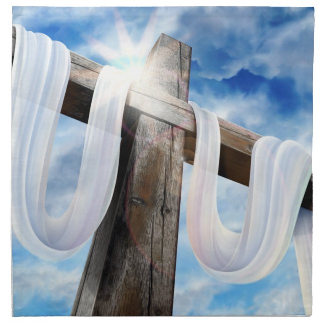 Easter and Palm Sunday Crosses and Scenes Napkin (Front)