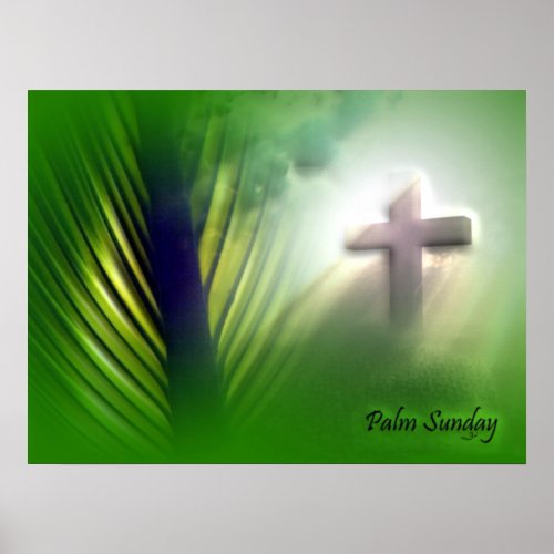 Easter and Palm Sunday Crosses and Scenes Poster