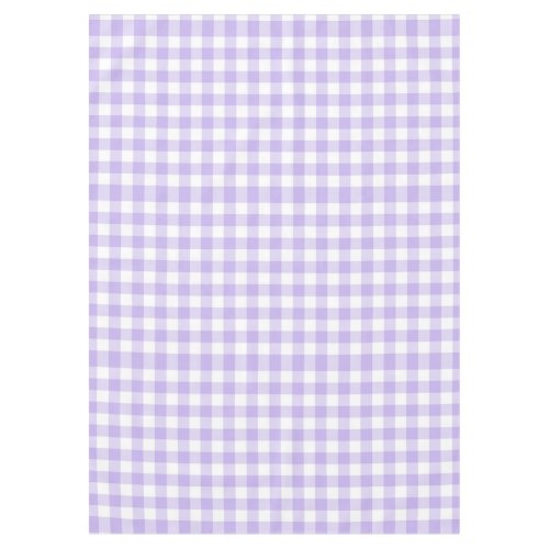 Easter and Spring Country Lavender Gingham Pattern Tablecloth