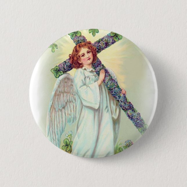 Easter Angel Button (Front)