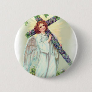 Easter Angel Button