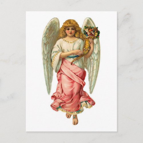 Easter Angel With Beautiful Wings Holiday Postcard