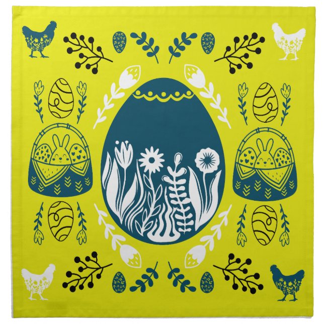 Easter April Holiday Cloth Napkin (Front)