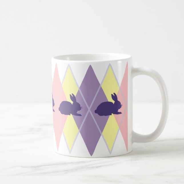 Easter Argyle Coffee Mug (Right)