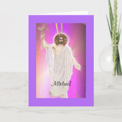 Easter Art Alleluia Holiday Card