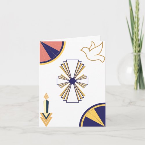 Easter Art Deco message card