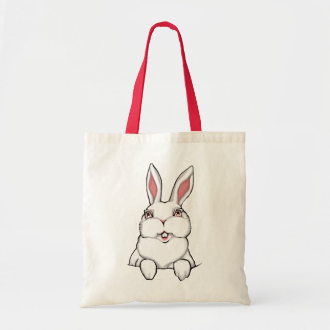Easter Art Tote Bag Easter Bunny Art Shopping Bag (Front)