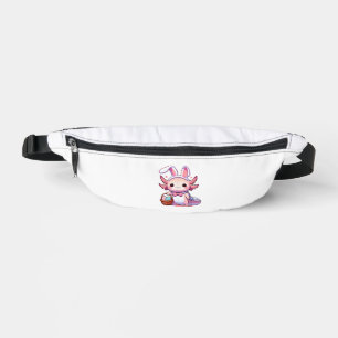 Easter Axolotl Bunny Ears Eggs T-Shirt Fanny Pack