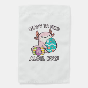 Easter Axolotl Ready To Find Alotl Eggs Hunt Boys  Garden Flag