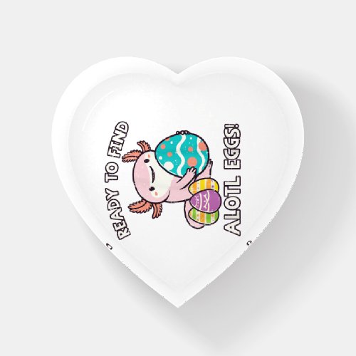 Easter Axolotl Ready To Find Alotl Eggs Hunt Boys  Paperweight