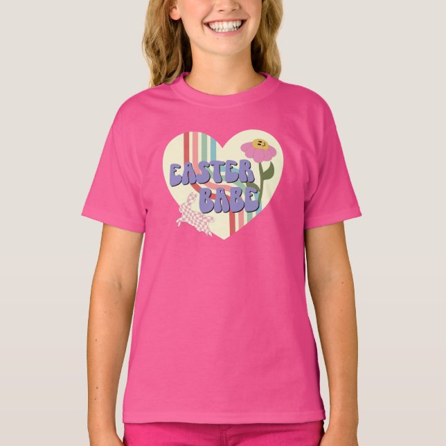 Easter Babe Happy Easter  T-Shirt (Front)