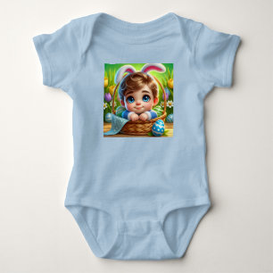 EASTER BABY BOY Bunny Ears ~  Bodysuit