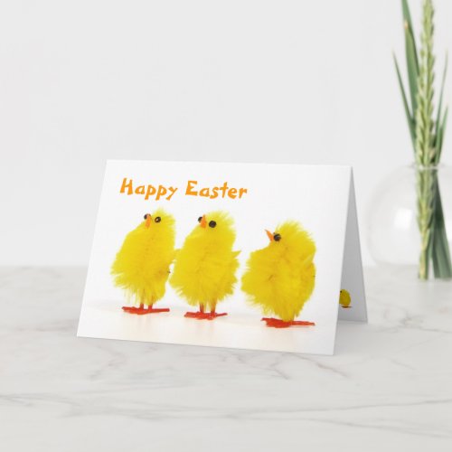 Easter baby chicks Card
