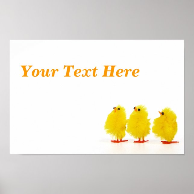 Easter baby chicks Poster (Front)