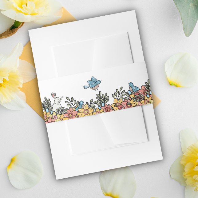 Easter Baby Shower Invitation Belly Band (Creator Uploaded)