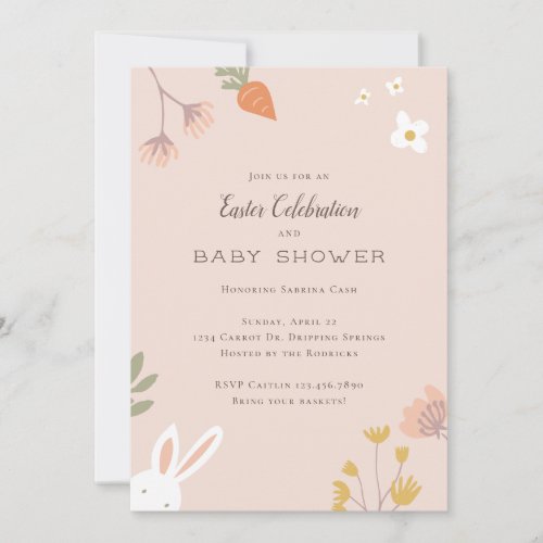 Easter Baby Shower Invitations