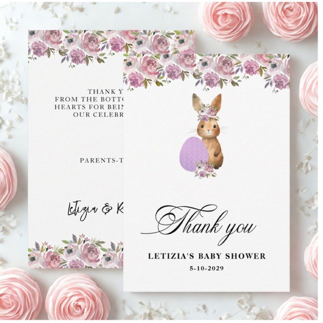 Easter Baby Shower Thank You Card (Creator Uploaded)