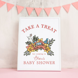 Easter Baby Shower Treat Favor Table Sign