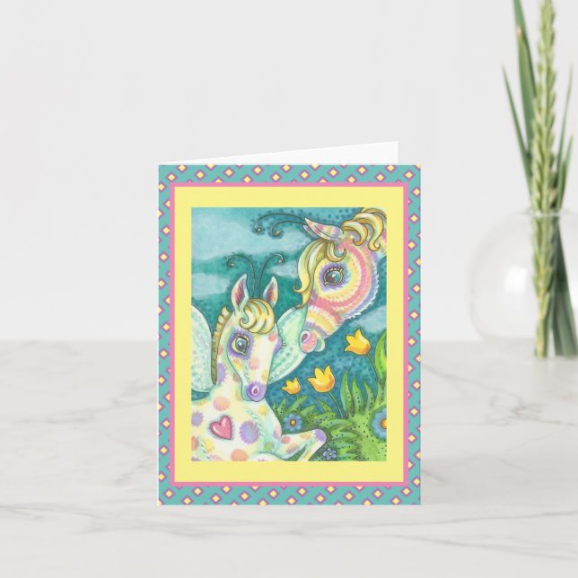 EASTER BABY, SPRING HORSE, FAIRY FILLY NOTE CARD B (Front)