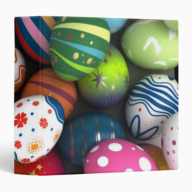 Easter Background 3 Ring Binder (Front/Spine)