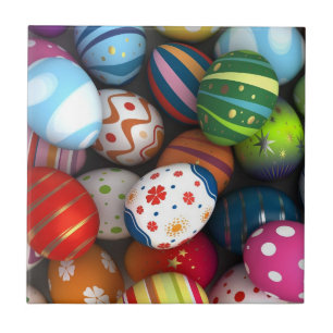 Easter Background Ceramic Tile