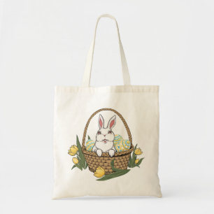 Easter Bag Tote Bag Easter Bunny Art Shopping Bag