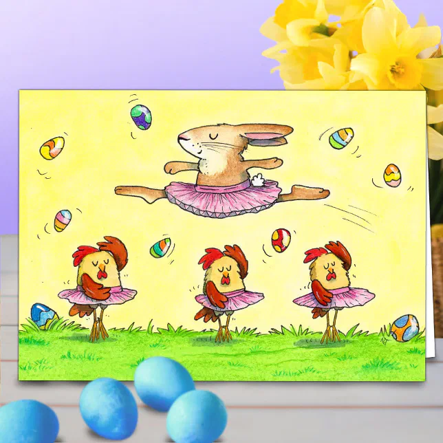 Easter Ballet greeting card by Nicole Janes | Zazzle