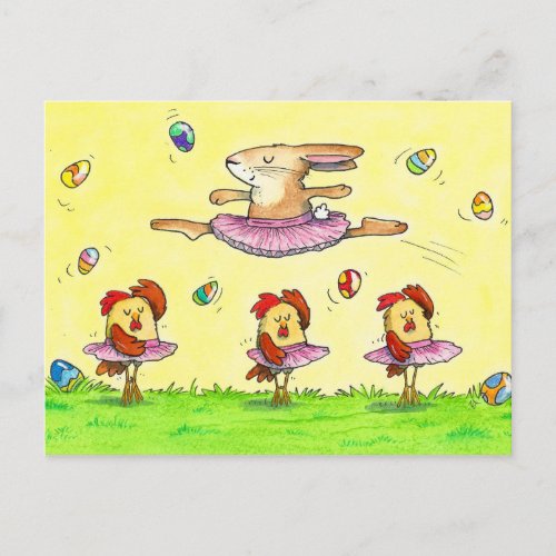 Easter Ballet postcard by Nicole Janes