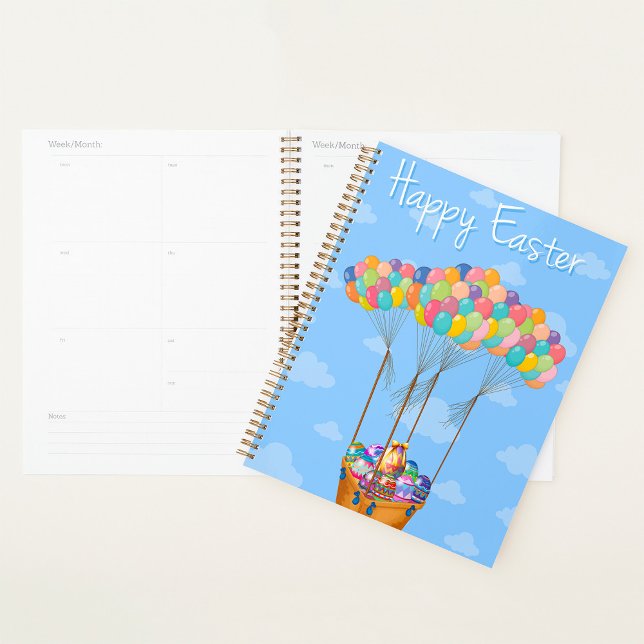 Easter Balloon Basket with Colorful Eggs  Planner (Creator Uploaded)