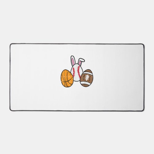 Easter Balls Basketball Baseball Football Boys Kid Desk Mat