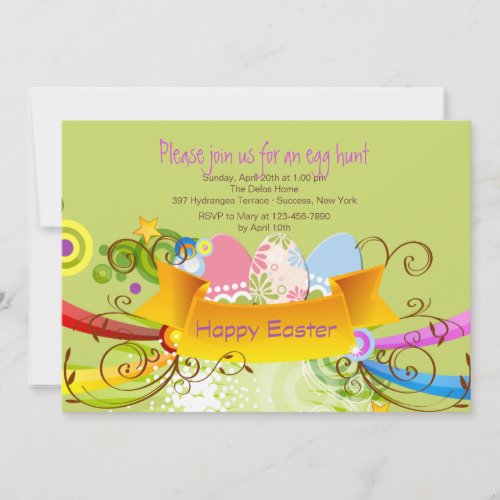 Easter Banner Invitation