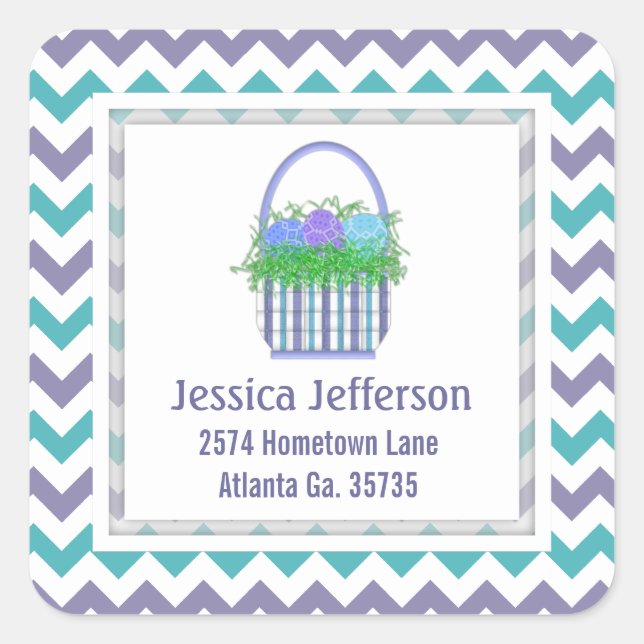 Easter Basket Address Stickers (Front)