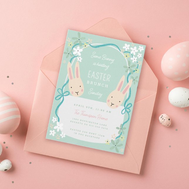 Easter Basket Bunnies Easter Invitation (Creator Uploaded)