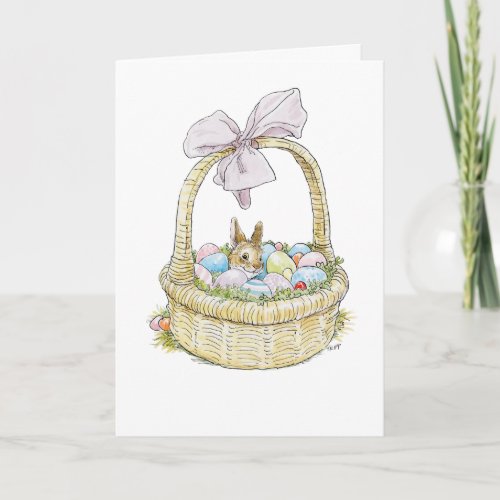 Easter Basket Bunny Card