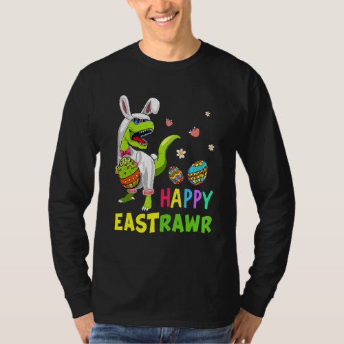 Easter Basket Bunny Dinosaur  Egg Rex Kids Boys  2 T_Shirt