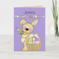 Easter Basket Custom Holiday Card