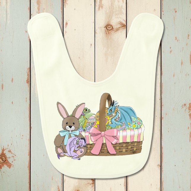 Easter Basket Dragons Eggs Baby Bib (Creator Uploaded)