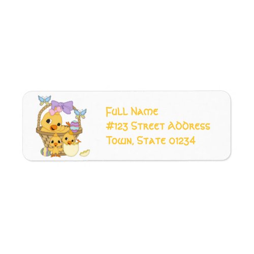Easter Basket Mailing Labels