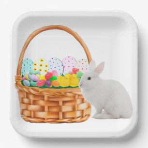 Easter Basket Paper Plate